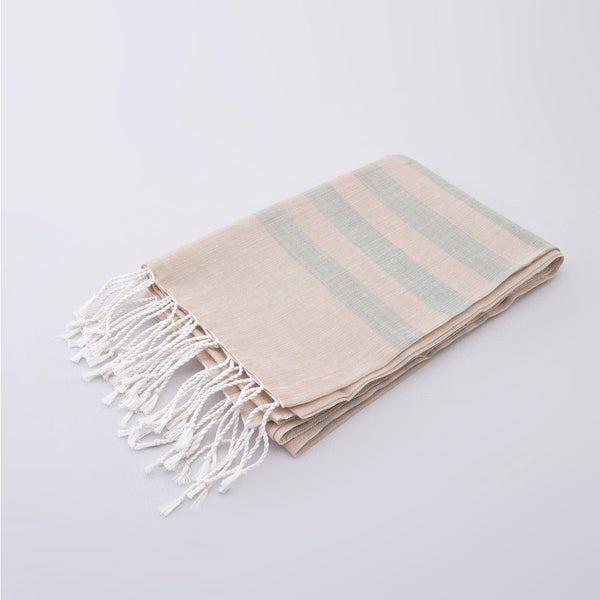 Organic Dyed Handwoven 2/80 Cotton Shawl in Brown