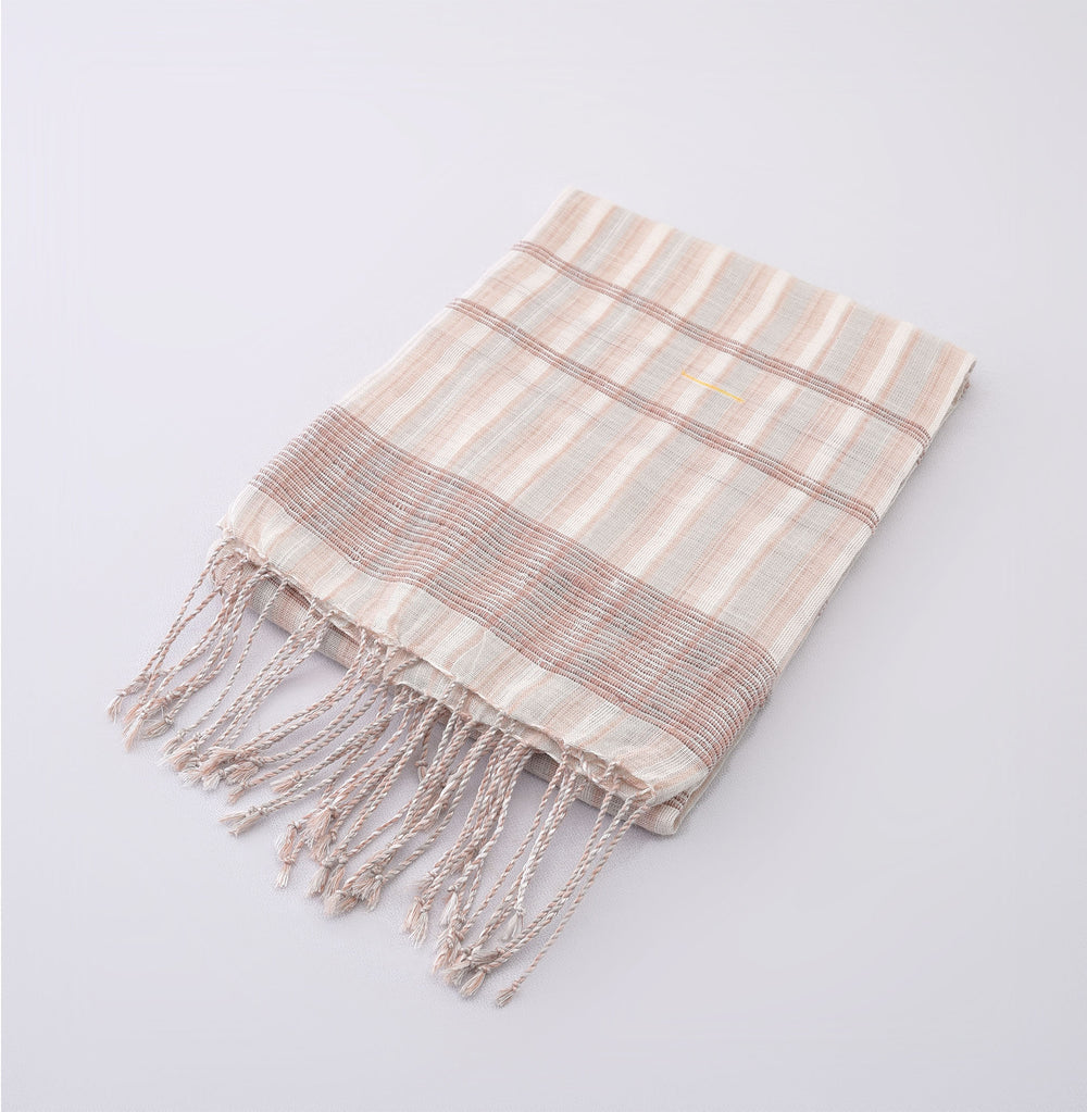 Organic Dyed Handwoven Shawl mixed with Cotton & Silk