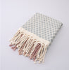 Natural Dyed Handwoven Table Runner in Royal Jasmine Pattern