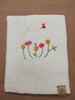 100% Cotton Book Cover with Beautiful Embroidery Flowers (Design 3)