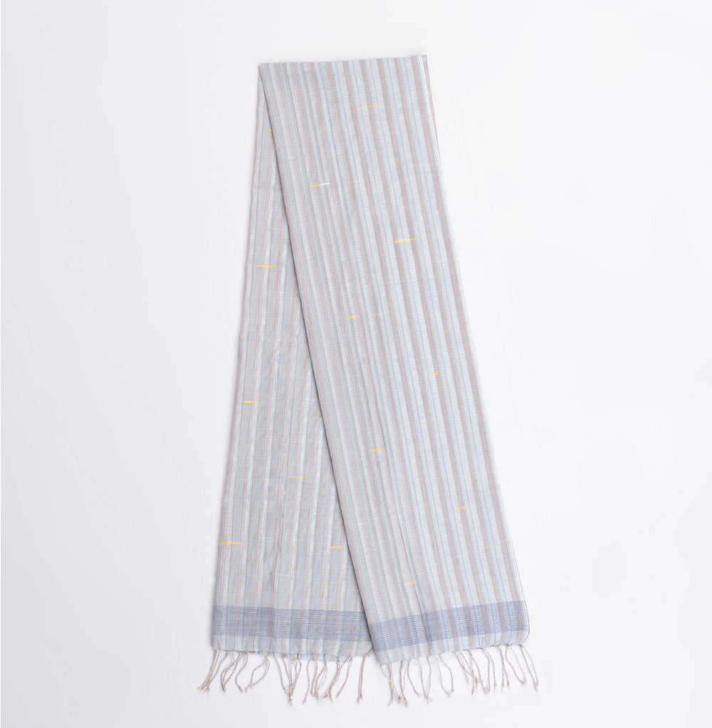 Organic Dyed Handwoven Shawl mixed with Cotton & Silk