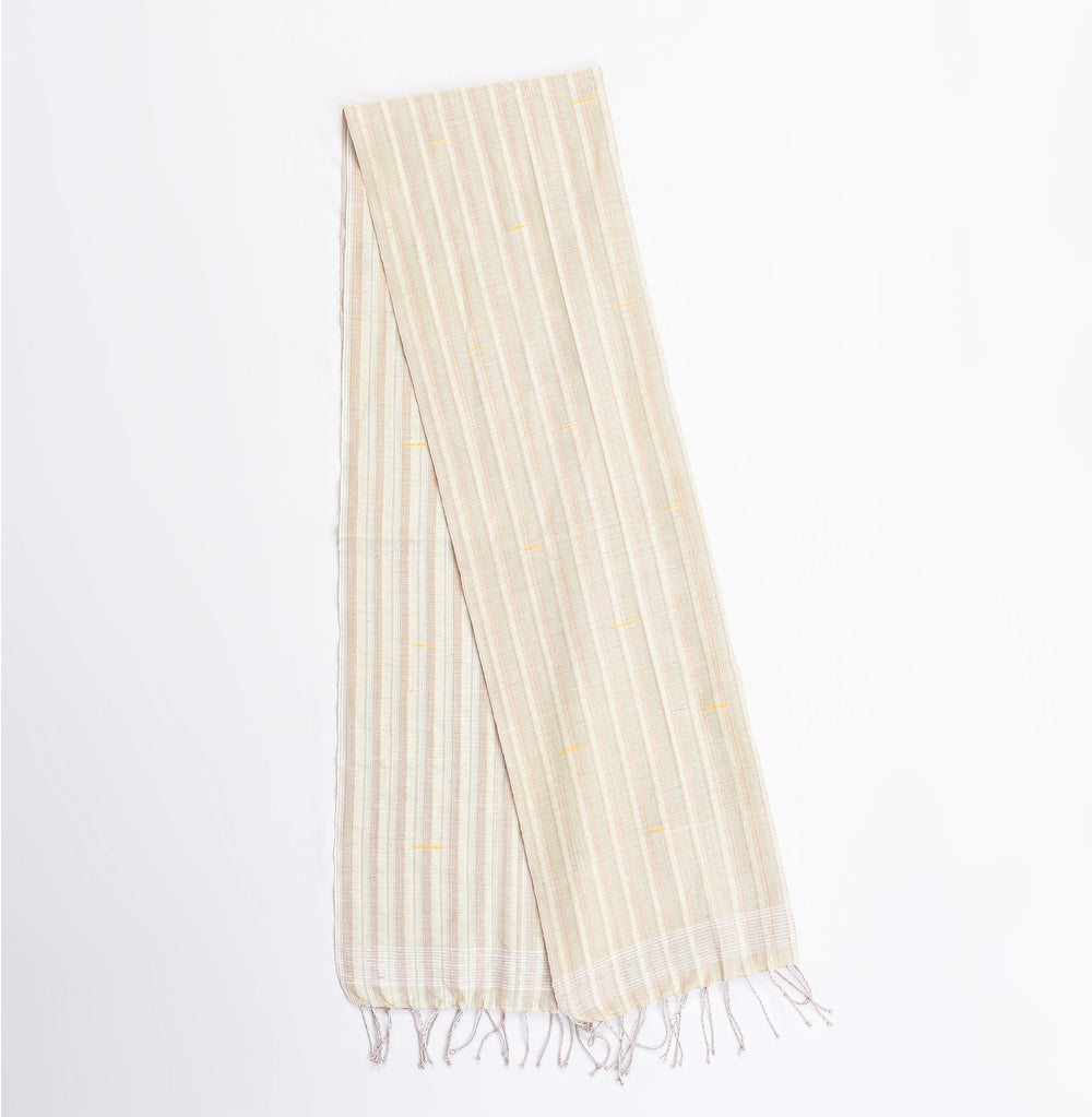 Organic Dyed Handwoven Shawl mixed with Cotton & Silk