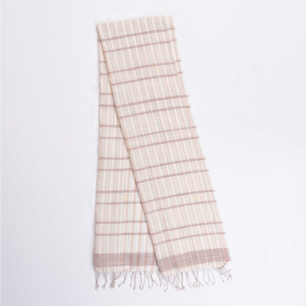 Organic Dyed Handwoven Shawl mixed with Cotton & Silk