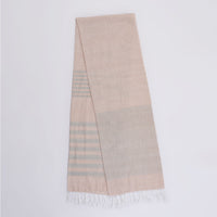 Organic Dyed Handwoven 2/80 Cotton Shawl in Brown