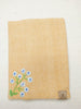 100% Cotton Book Cover with Beautiful Embroidery Flowers (Design 1)