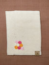 100% Cotton Book Cover with Beautiful Embroidery Flowers (Design 1)