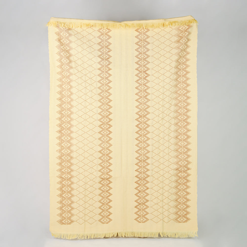 Swedish Pattern Handwoven Cotton Blanket