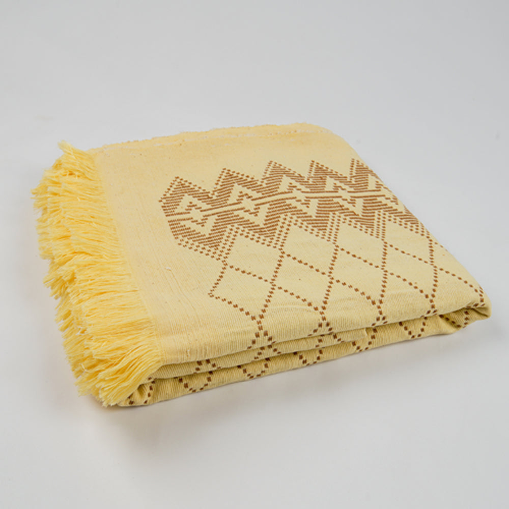 Swedish Pattern Handwoven Cotton Blanket