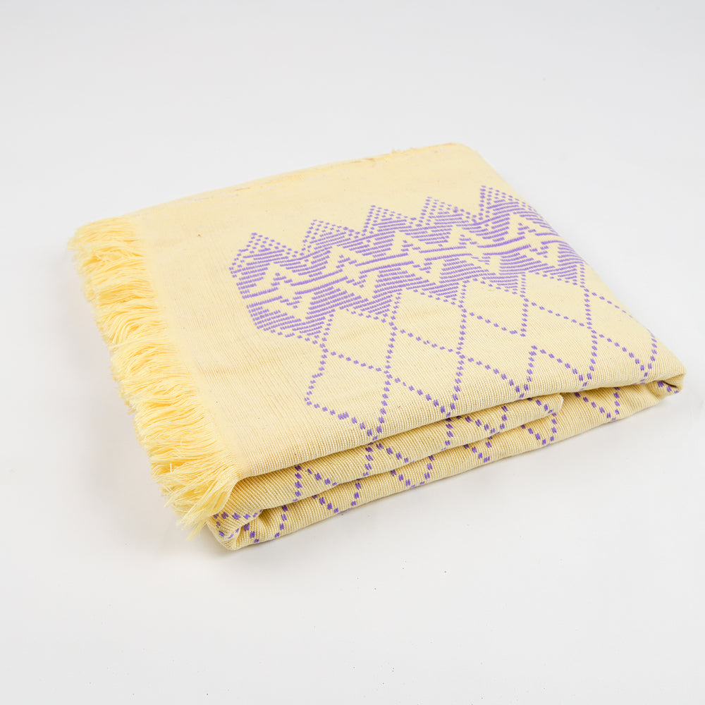 Swedish Pattern Handwoven Cotton Blanket
