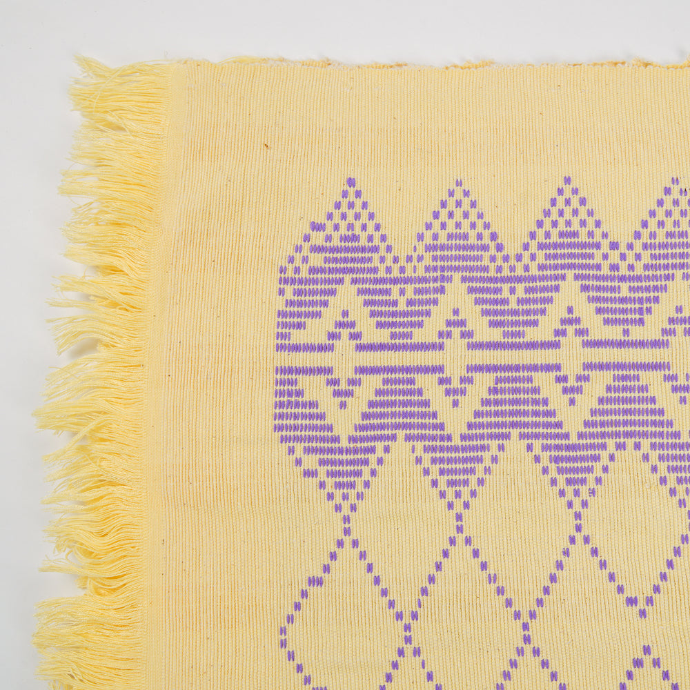Swedish Pattern Handwoven Cotton Blanket