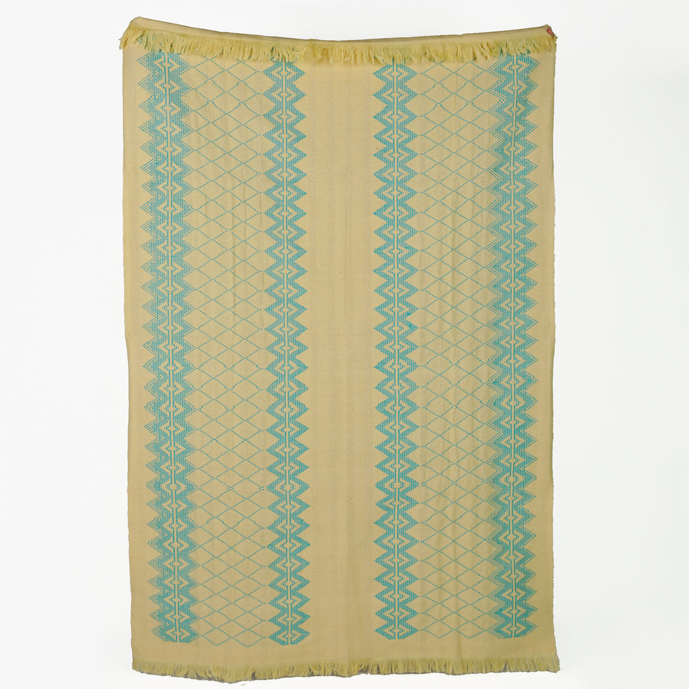 Swedish Pattern Handwoven Cotton Blanket