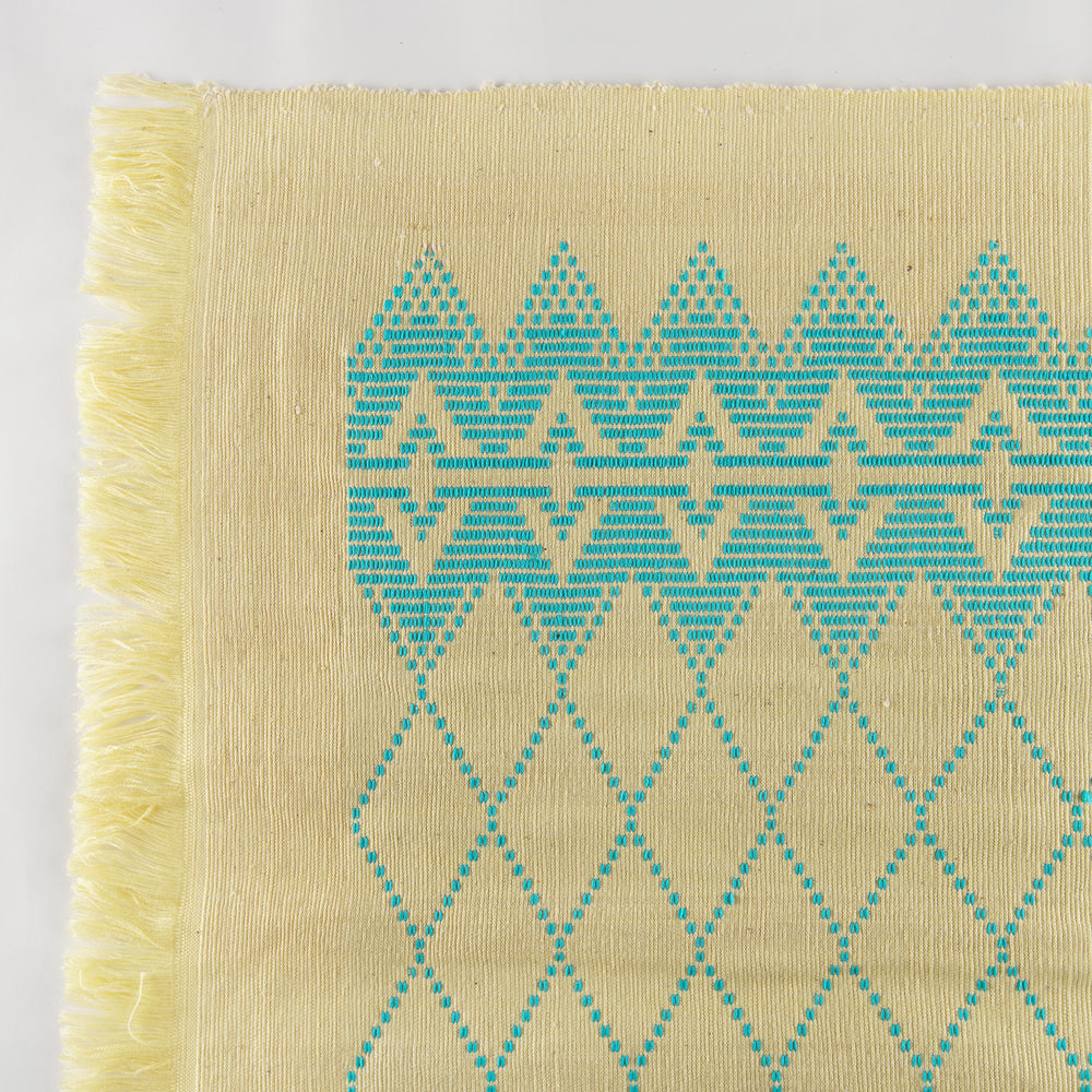 Swedish Pattern Handwoven Cotton Blanket