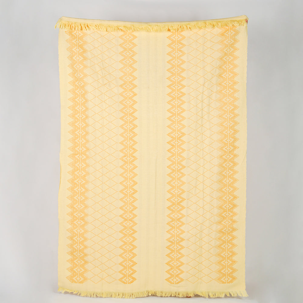 Swedish Pattern Handwoven Cotton Blanket