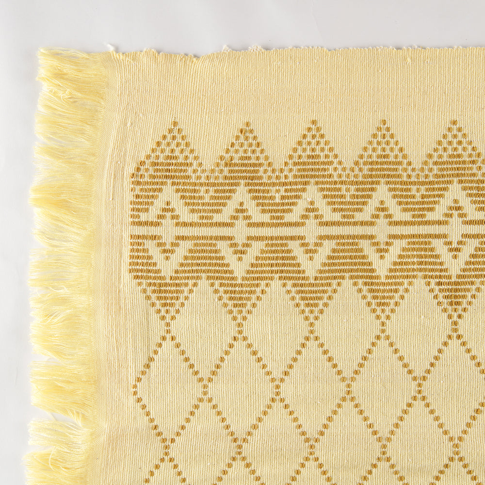 Swedish Pattern Handwoven Cotton Blanket
