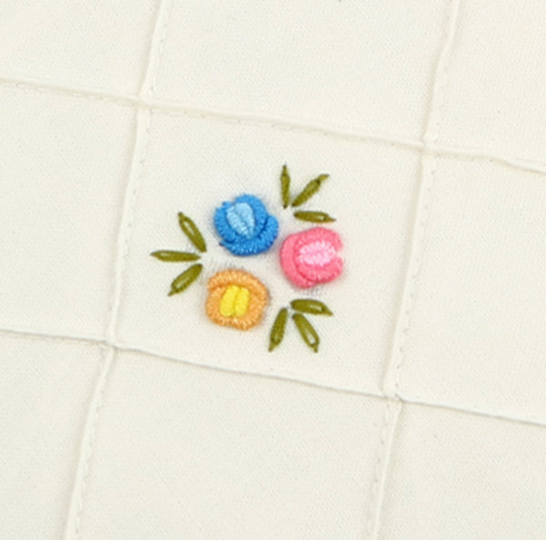 Hand Embroidery Cushion Cover with Floral Pattern