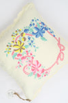 Hand Embroidery Cushion Cover with Floral Pattern