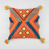 Hand Embroidery Cushion Cover with Geometric  Pattern