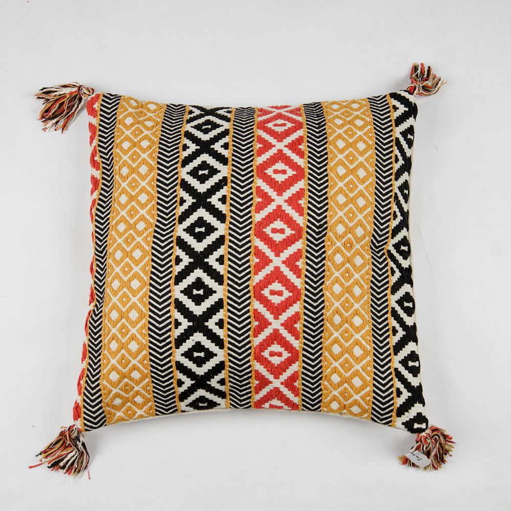 Heritage Diamond Cushion Cover – Handwoven (Without Inner Pillow)