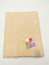 100% Cotton Book Cover with Beautiful Embroidery Flowers (Design2 )