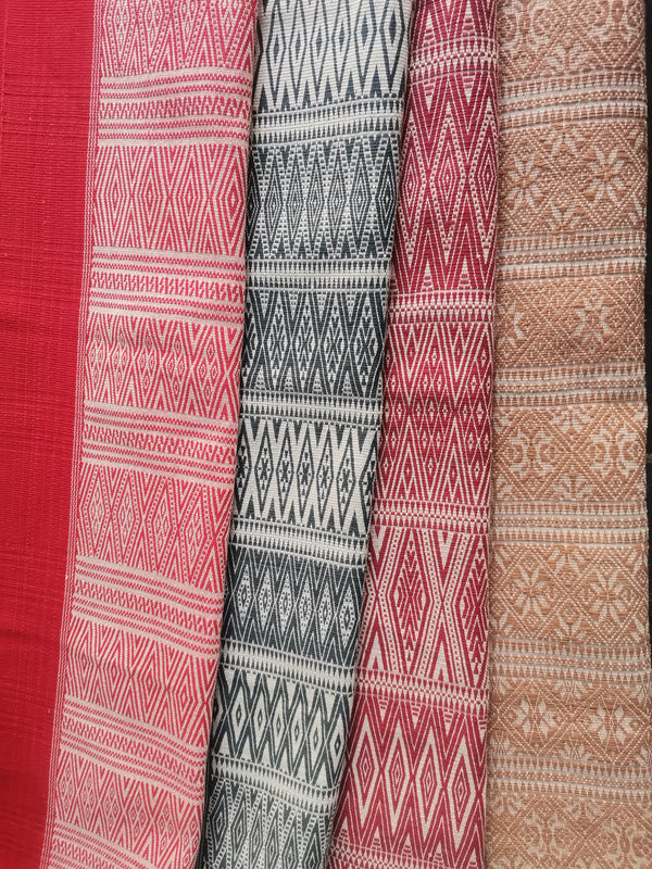 Natural Dyed Handwoven Cotton Console Runner