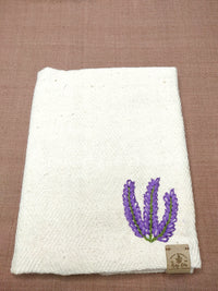 100% Cotton Book Cover with Beautiful Embroidery Flowers (Design2 )