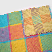 Handwoven Cotton Placemat Set in Blue (6 Sets)