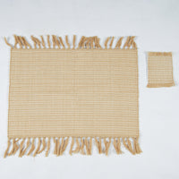 Light Brown Handwoven Cotton Placemat (per set)