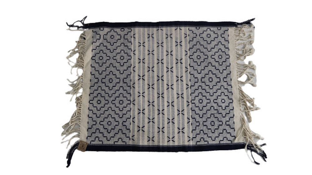 Handwoven Cotton Placemat with Rakhine Pattern  (9 Sets)