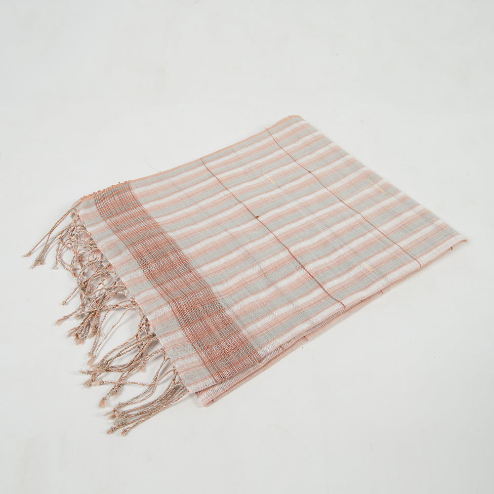 Organic Dyed Handwoven Shawl mixed with Cotton & Silk