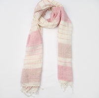 Organic Dyed Handwoven Shawl with Bamboo Cotton