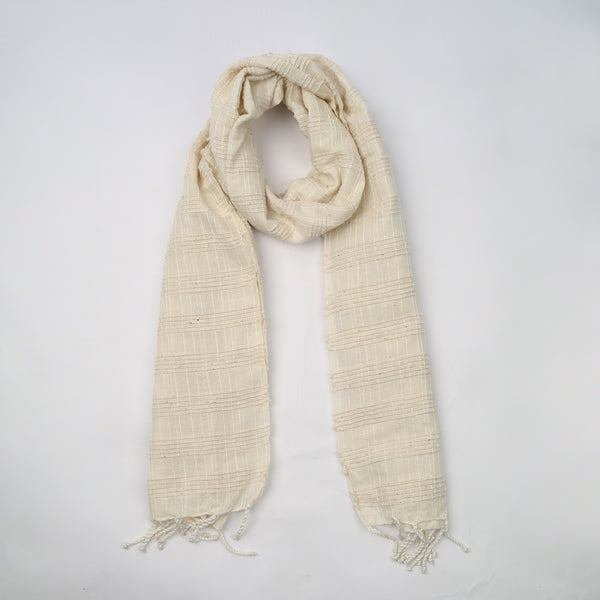 Organic Dyed Handwoven Shawl with Bamboo Cotton