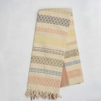 Natural Dyed Handwoven Table Runner in Royal Jasmine and Kanok Pattern