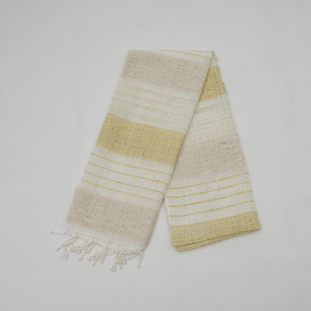 Organic Dyed Handwoven Shawl with Bamboo Cotton