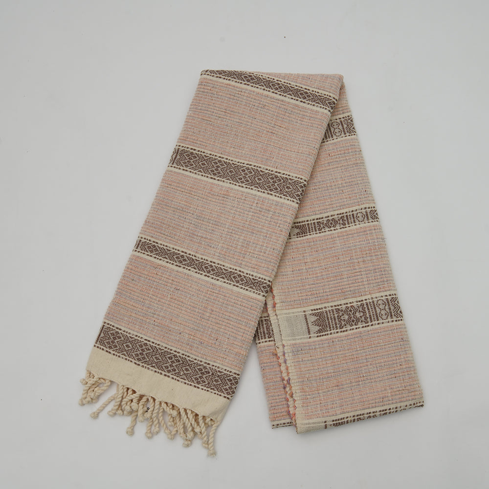 Natural Dyed Backstrap Weaved Pattern Table Runner