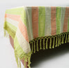 Handwoven Cotton Table Mat with Fringed Edges
