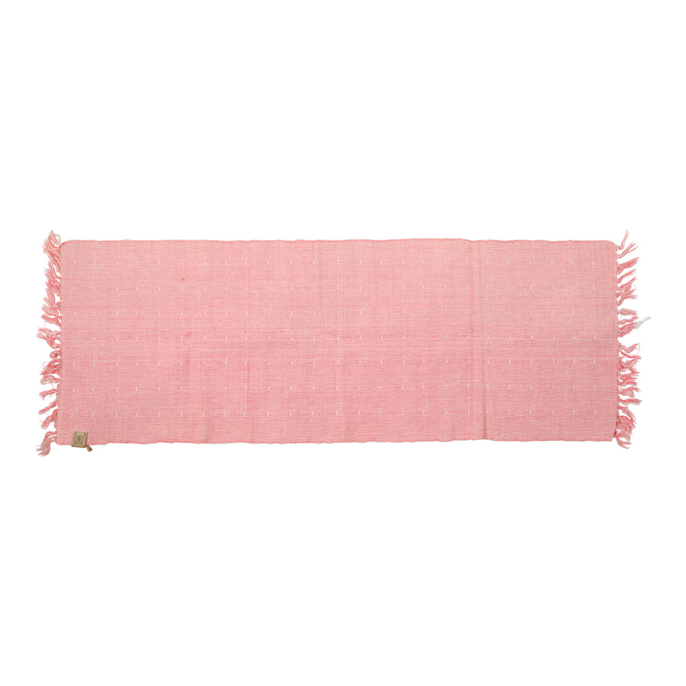 Pink Table Mat with White Dotted Pattern (Small)