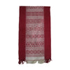 Natural Dyed Handwoven Cotton Table Runner (Wide & Large)