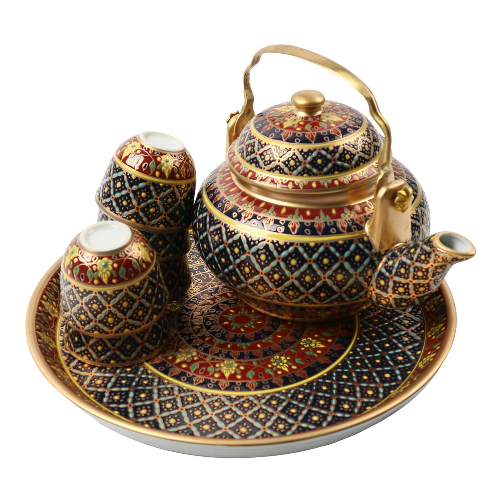 Mosaic Style Tea Set