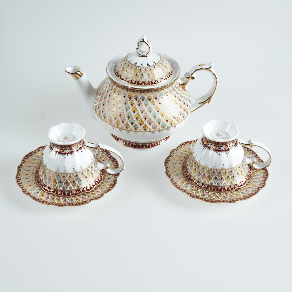 Glorious Hand-painted Tea Set