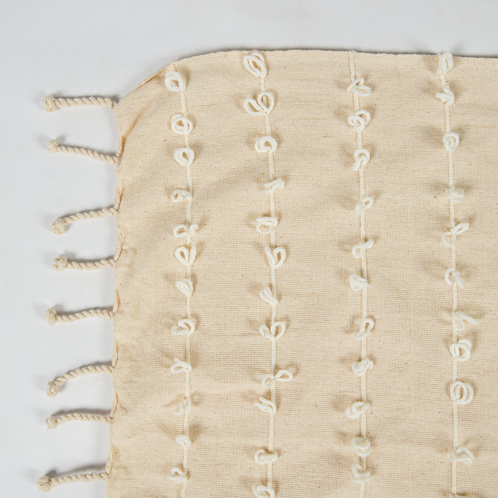 Handwoven Coral Mist Throw