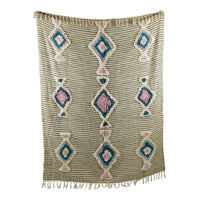 Handwoven Modern Pattern  Design Cotton Throw