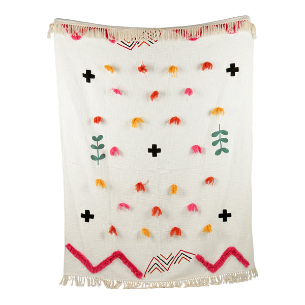 Handwoven Modern Pattern  Design Cotton Throw