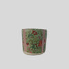 Hand painted Floral Pot with Decoupage Oriental  Design