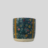 Hand painted Floral Pot with Decoupage Oriental  Design