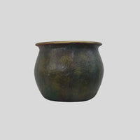 Hand painted Steamer Pot with Decoupage Kanote Design