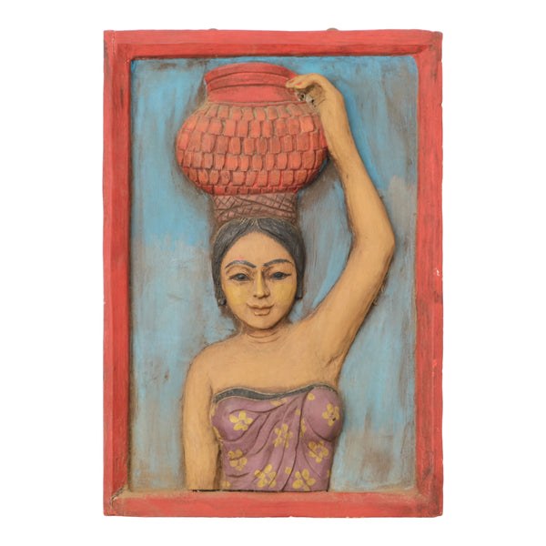 Antique Inspired Wooden Wall Hanging - 