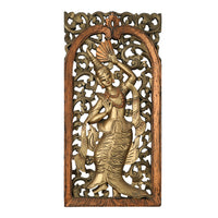 Antique Inspired Wooden Wall Hanging - 