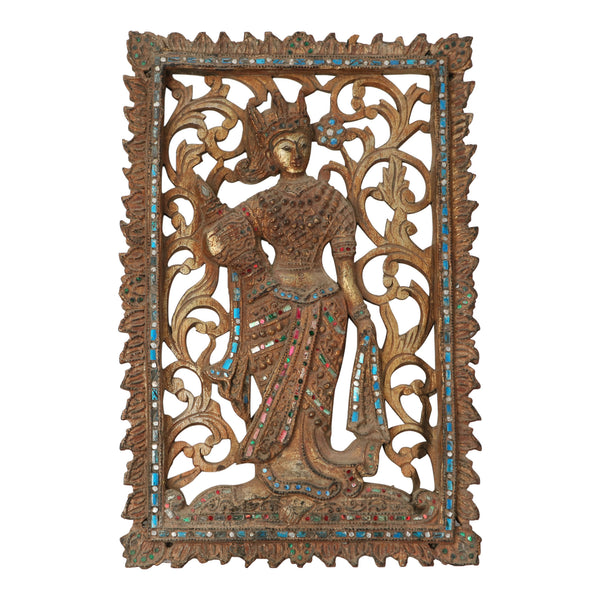 Antique Inspired Wooden Wall Hanging - 