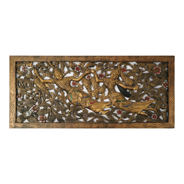 Antique Inspired Wooden Wall Hanging - 
