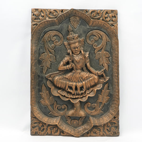 Antique Inspired Wooden Wall Hanging - 